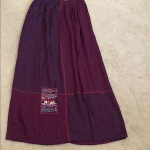 Long skirt never worn plain and checkered